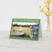 *** SPECIALE GOLFER'S*** VERJAARDAGSGAT IN ÉÉN! KAART (Gele Bloem)