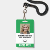 SPECIALE GOLFEVENT PERSKAART - Foto I.D. Badge (Voorzijde met lanyard)