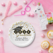 Speciale Graduation Party Black & Gold 20XX Papieren Bordje (Feest)