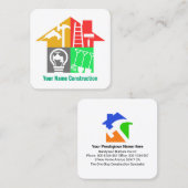 Speciale Handyman Tools Bouwbouwers Vierkante Visitekaartje (Voorkant / Achterkant)