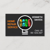 Speciale Handyman Tools Bulb Visitekaartje (Voorkant)