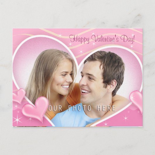 Speciale harten met je foto feestdagenkaart (Voorkant)