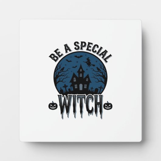 Speciale Heksen Halloween Vintage Gravure Ontwerp_ Fotoplaat (Voorkant)