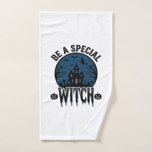 Speciale Heksen Halloween Vintage Gravure Ontwerp_ Handdoek (Handdoek)