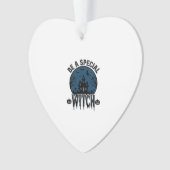 Speciale Heksen Halloween Vintage Gravure Ontwerp_ Ornament (voorkant)