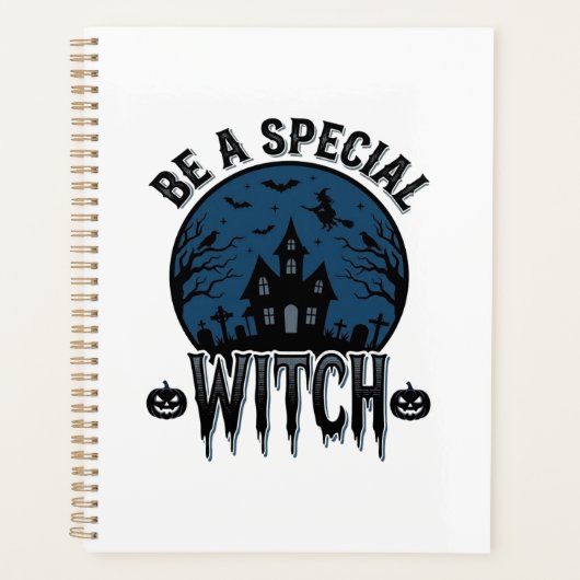 Speciale Heksen Halloween Vintage Gravure Ontwerp_ Planner (Voorkant)