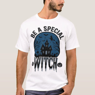 Speciale Heksen Halloween Vintage Gravure Ontwerp_ T-shirt