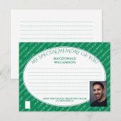 SPECIALE HERINNERING AAN U Nigeriaanse Share Memor Briefkaart (Voorkant / Achterkant)