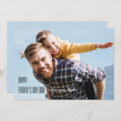 Speciale Herinnering Vaderdag Fotokaart Feestdagenkaart (Voorkant / Achterkant)