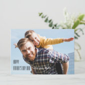 Speciale Herinnering Vaderdag Fotokaart Feestdagenkaart (Staand voorkant)