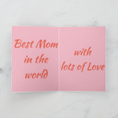 Speciale het moederdag mijn hart is voor u Mamma Kaart (Binnen)