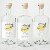speciale homemade limoncello bruiloft gunst likeurfles etiket (Flessen)