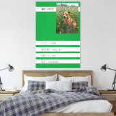 Speciale hondennotitiesposter canvas afdruk (Insitu (Slaapkamer))
