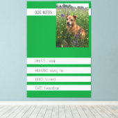 Speciale hondennotitiesposter canvas afdruk (Insitu (Houten vloer))