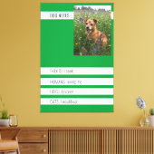 Speciale hondennotitiesposter canvas afdruk (Insitu (Woonkamer))