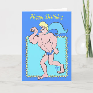 SPECIALE HUNK Verjaardag Kaart