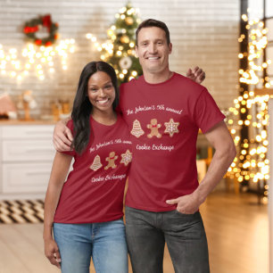 Speciale jaarlijkse kerstkoekjesuitwisseling t-shirt