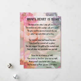 Speciale kaart Tribute voor Mom-Flat Holiday Kaart