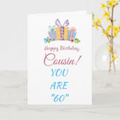 SPECIALE KAART VOOR DE 60e MAANDAG VAN COUSIN (Gele Bloem)