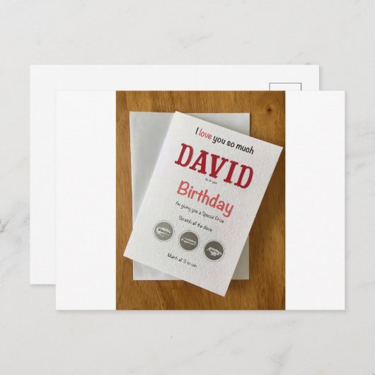 Speciale kaart voor je vriend (Voorkant / Achterkant)