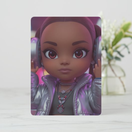 Speciale kaart voor pretiener muziekfan (Staand voorkant)