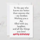 SPECIALE KAART VOOR SPECIALE BROEDDAG (Voorkant)