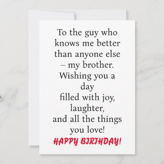 SPECIALE KAART VOOR SPECIALE BROEDDAG (Voorkant)