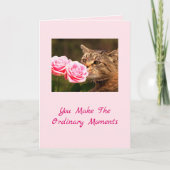 Speciale kat magische Valentijnsdag Feestdagen Kaart (Voorkant)