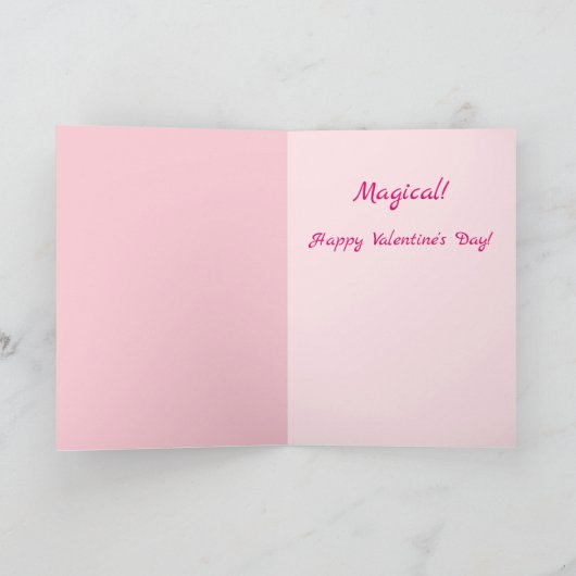 Speciale kat magische Valentijnsdag Feestdagen Kaart (Binnen)