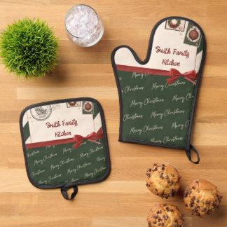 Speciale Kerst Levering Ovenwant & Pannenlap Set