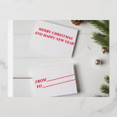 Speciale kerstbezorging van de kerstman folie feestdagen briefkaart (Voorkant)