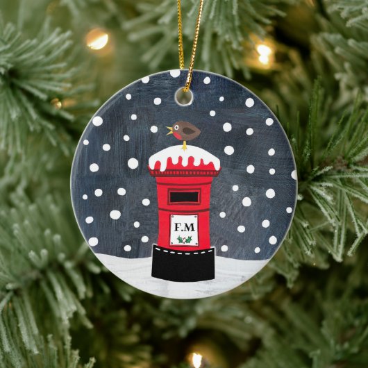 Speciale kerstboomdecoratie na doos keramisch ornament (Boom)