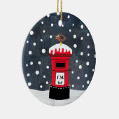 Speciale kerstboomdecoratie na doos keramisch ornament (Rechts)