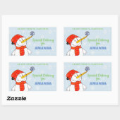 Speciale kerstcadeautjes voor bezorgdheden rechthoekige sticker (Vel)