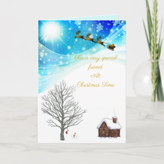 Speciale kerstkaart kaart (Voorkant)