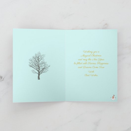 Speciale kerstkaart kaart (Binnen)