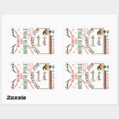 Speciale kerstkerstkerstkerstkerstkerstbestelling  rechthoekige sticker (Vel)