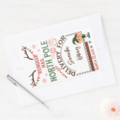 Speciale kerstkerstkerstkerstkerstkerstbestelling  rechthoekige sticker (Envelop)