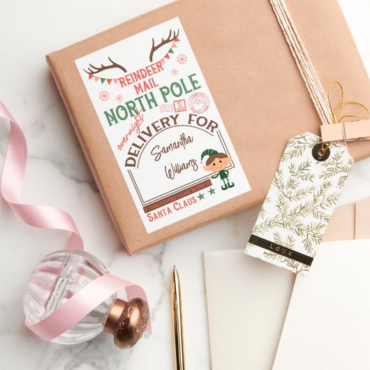 Speciale kerstkerstkerstkerstkerstkerstbestelling  rechthoekige sticker