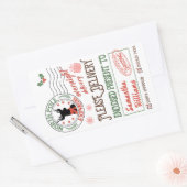 Speciale kerstkerstkerstkerstkerstkerstbestelling  rechthoekige sticker (Envelop)