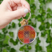 Speciale kerstkleuren Sneeuw Kerstman HoHoHo Pop A Sleutelhanger (Hand)