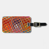 Speciale kerstkleuren Snow Santa HoHoho-Pop Ar Bagagelabel (Voorkant horizontaal)