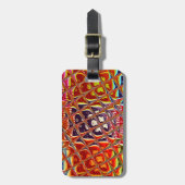 Speciale kerstkleuren Snow Santa HoHoho-Pop Ar Bagagelabel (Voorkant verticaal)