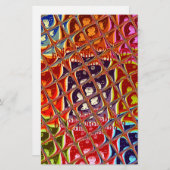 Speciale kerstkleuren Snow Santa HoHoho-Pop Ar Briefpapier (Voorkant / Achterkant)