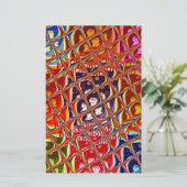 Speciale kerstkleuren Snow Santa HoHoho-Pop Ar Briefpapier (Staand voorkant)