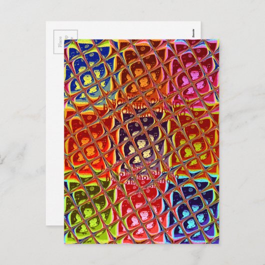 Speciale kerstkleuren Snow Santa HoHoho-Pop Ar Feestdagenkaart (Voorkant / Achterkant)