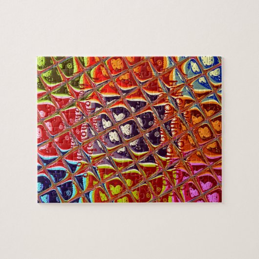 Speciale kerstkleuren Snow Santa HoHoho-Pop Ar Legpuzzel (Horizontaal)