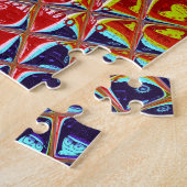 Speciale kerstkleuren Snow Santa HoHoho-Pop Ar Legpuzzel (Zijkant)