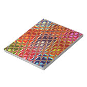 Speciale kerstkleuren Snow Santa HoHoho-Pop Ar Notitieblok (Linkerzijde)