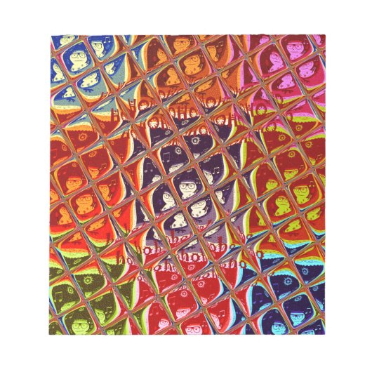 Speciale kerstkleuren Snow Santa HoHoho-Pop Ar Notitieblok (Voorkant)